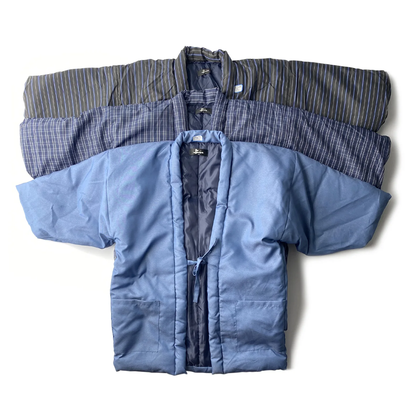 

Thiened Cotton Padded Jaet Japanese Sle Loose Fit Open Front Warm Outerwear for Couples Winter Casual Stand Sve