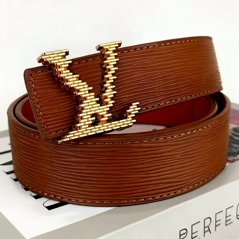 

French New-style Premium Men's Belt - Business and Fashion Versatile Denim Belt - Casual Genuine Leather Belt