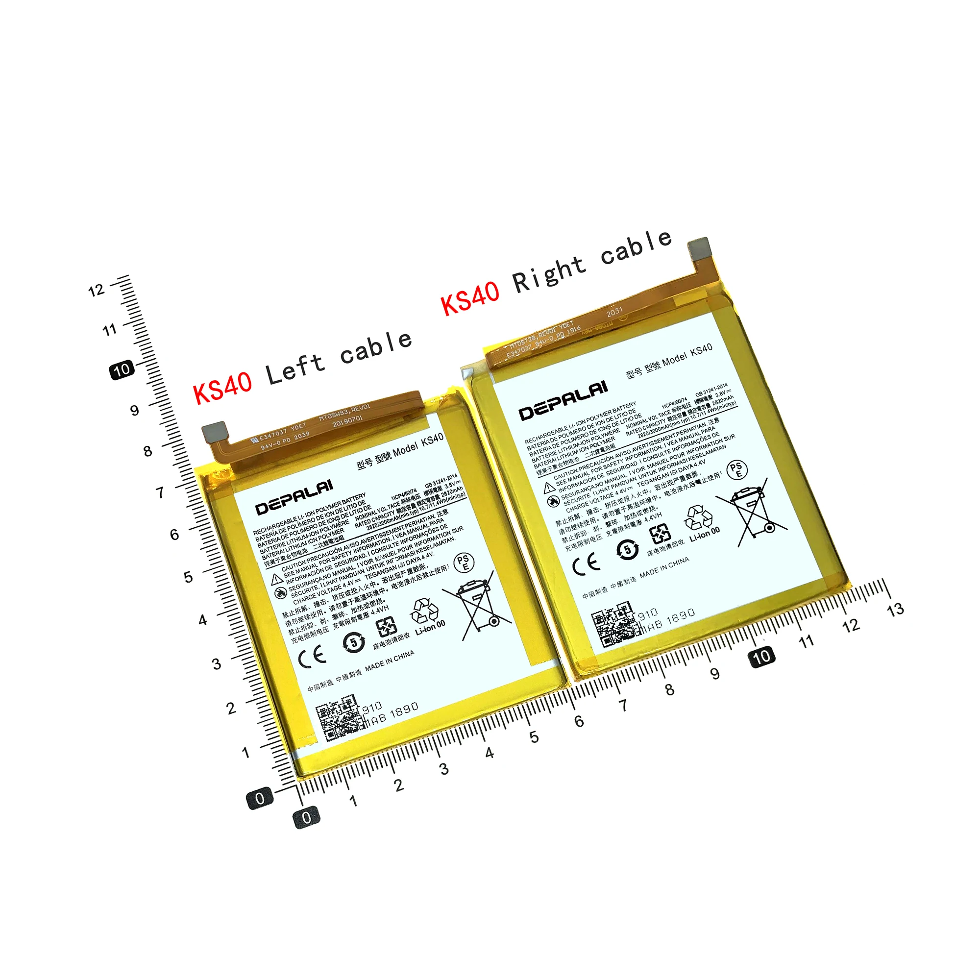 EL40 HE50 KS40 LC40 NH40 Battery For Motorola E1 E7 E22XT1019 E4Plus E5Plus E6Play Batteries Rechargeable Battery