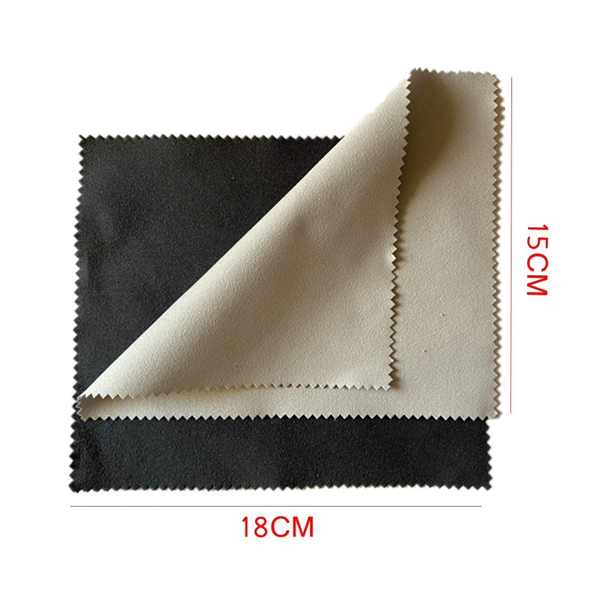 18 X 15CM Large Size Silver Jewelry Polishing Cleaning Wiping Polish Cloth Microfiber Suede Fabric
