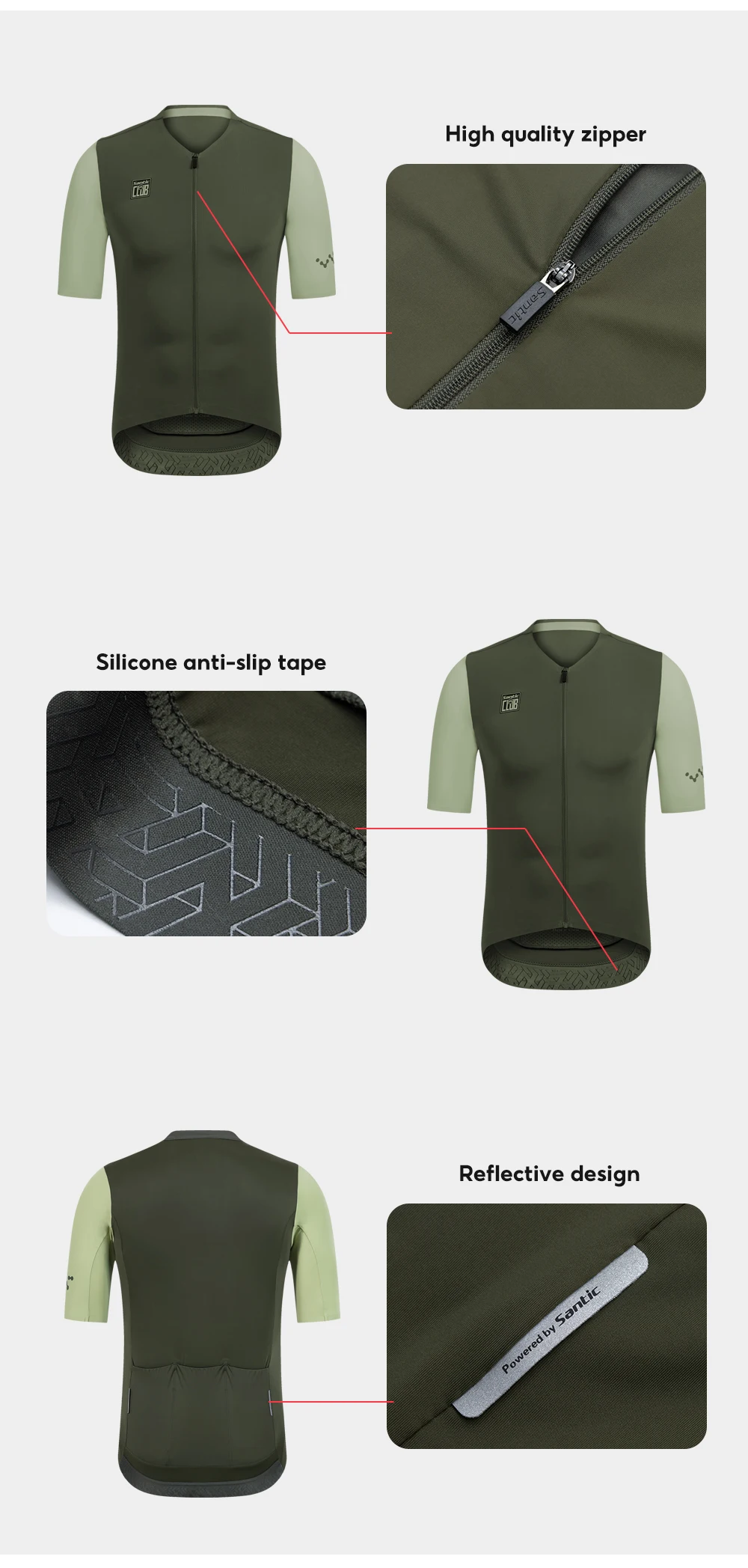 Santic Men Summer Cycling Jers - Cycling Commuter Clothing recension och pris