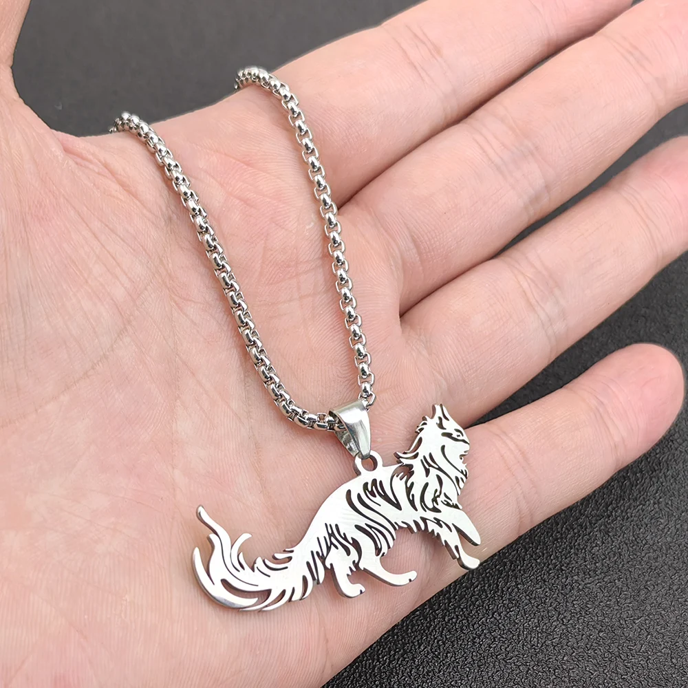 Gothic Cutout Pendant Necklace Skull Moon Animal Figure Symbol Necklace Unisex Halloween Party Statement Jewelry Gift