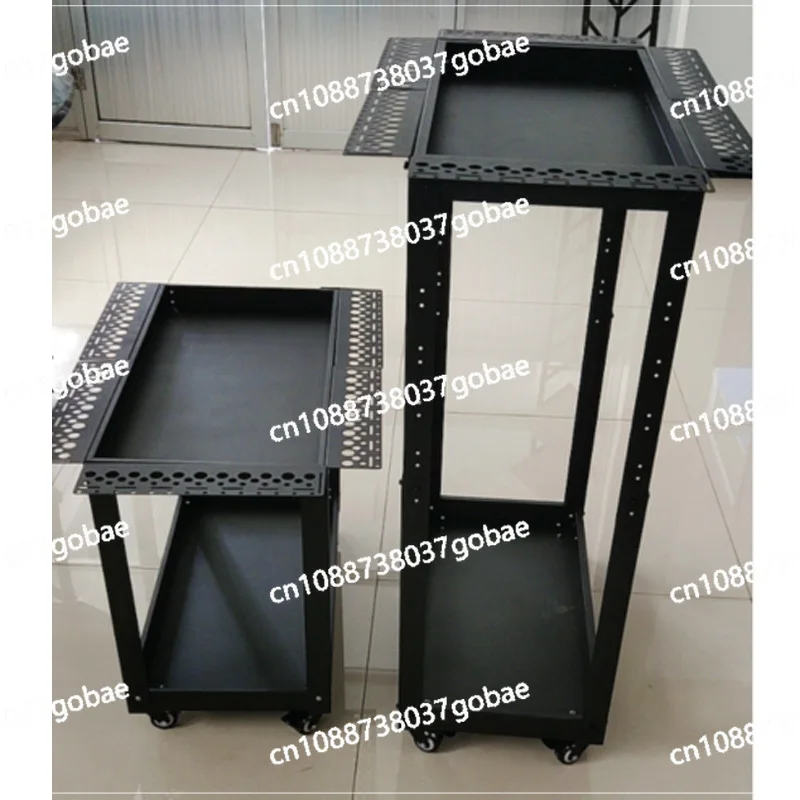Car dent repair dedicated storage adjustable height tool cart, hook hanging, 2-layer movable with locking wheel