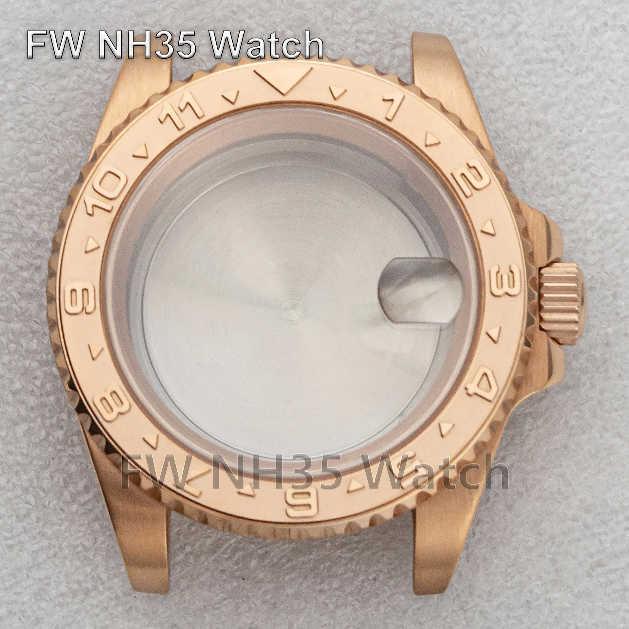 NH35 Case 40mm Case fit NH34/35/36 Movement Sapphire Glass 10ATM Waterproof Stainless Steel Watch Case for SUB GMT Watches