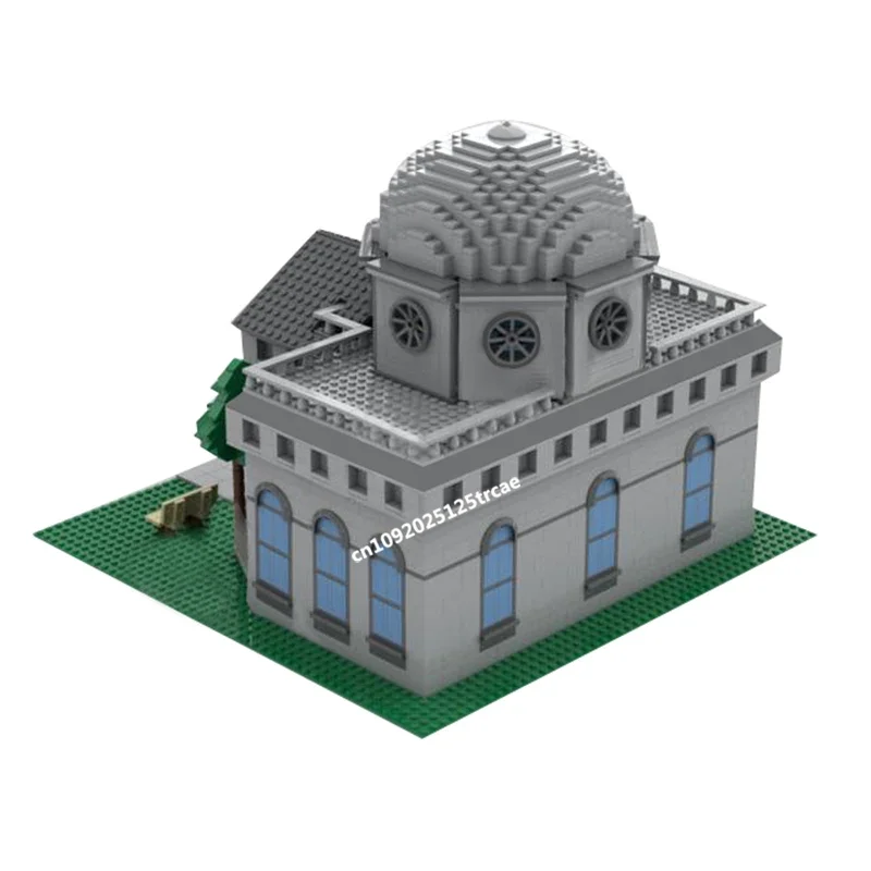 New 3332Pcs City Hot Selling Street View Moc Modular Town Hall Model Building Custom Puzzle Diy Creative Idea Toy Birthday Gifts