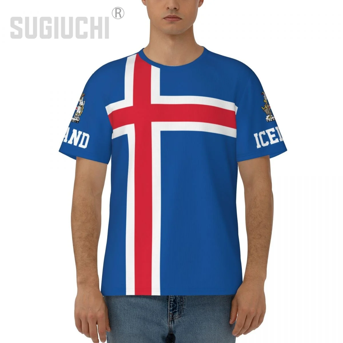 Unisex Nation T-shirt Iceland Flag Icelander T-shirts jersey For Men Women Soccer Football Fans Gifts Custom clothes tee