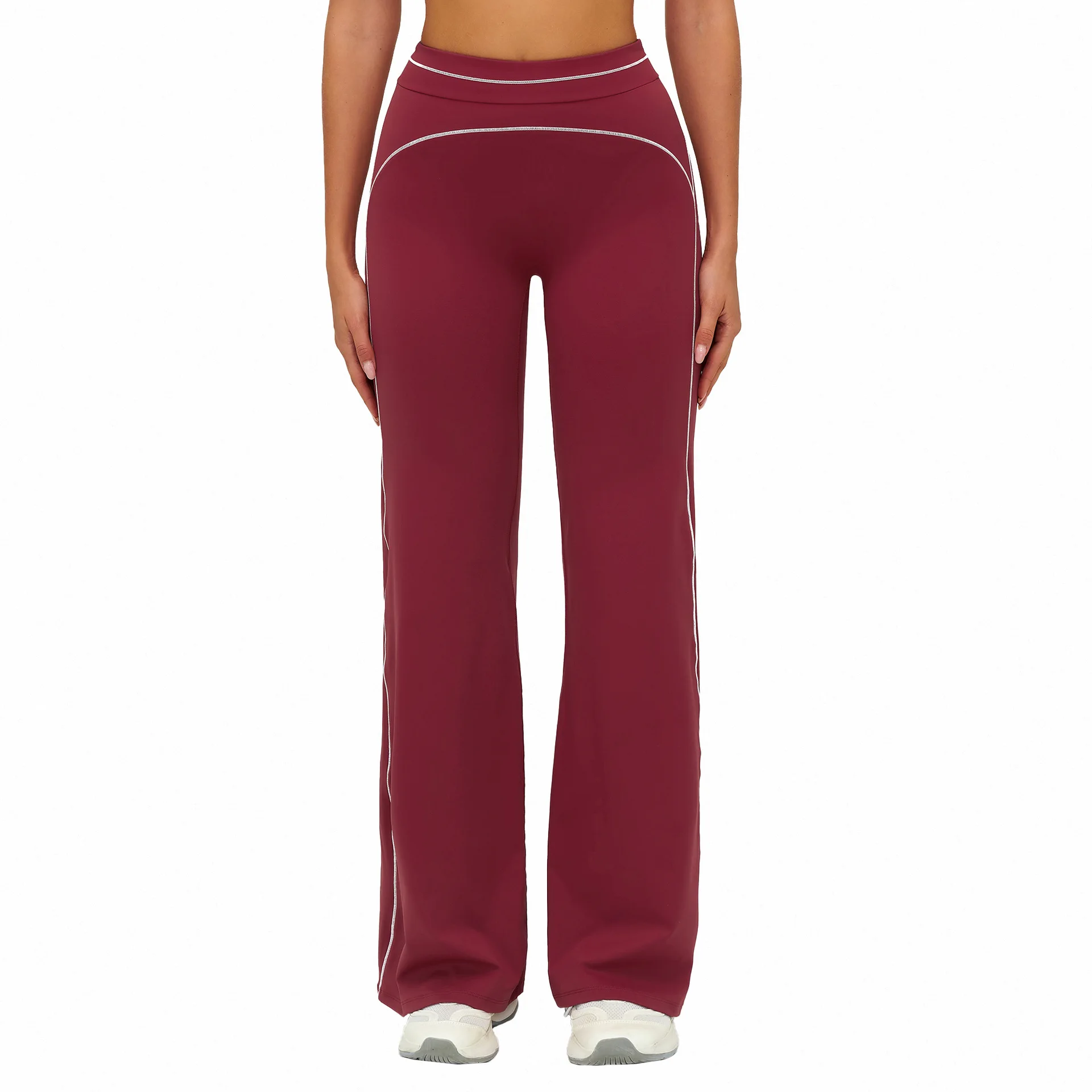 

Maxdutti Woman Clothes Women's Pants And Trousers Brushed Wide Leg Pants High Waisted Contrasting Loose Casual Pants