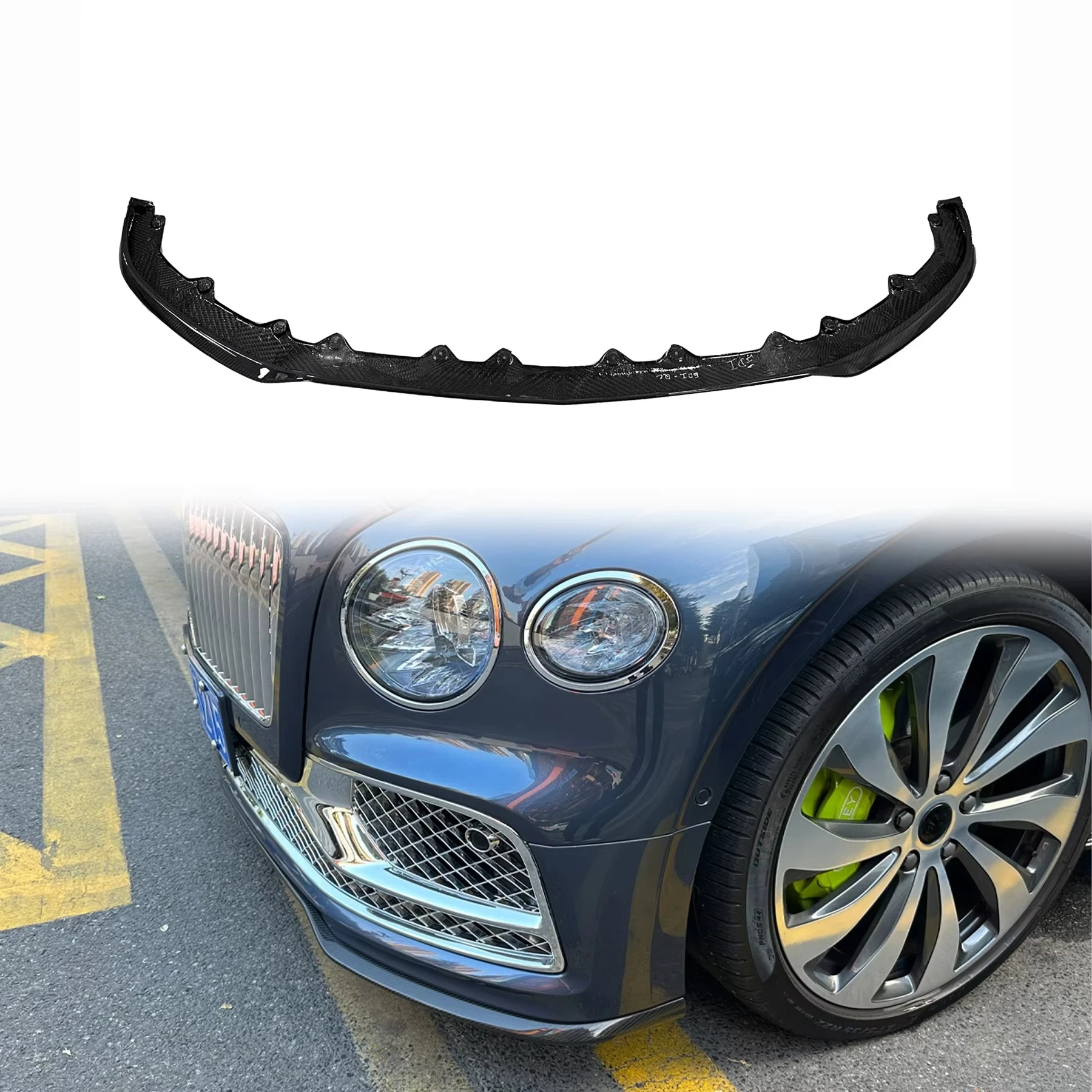 

Flying Spur Auto Parts Front Spoiler Body Kits Automotive Accessories Front Lip forBentley Flying Spur W12 ED1
