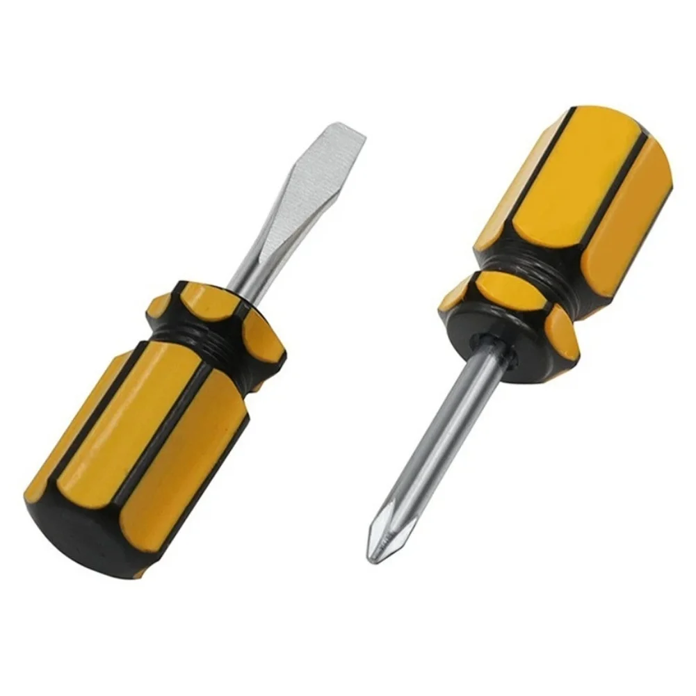 4pcs Screwdriver Set Yellow Black Silver Transparent Head For Limited Space Electronics Furniture Manual Repair Tools