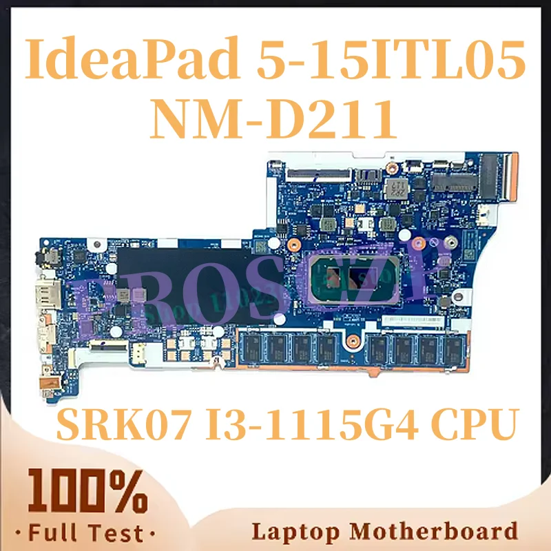 

Материнская плата для ноутбука Lenovo ideapad 5-15ITL05 NM-D211 с процессорами i3-1115G4, i5-1135G7, i7-1165G7, UMA, ОЗУ: 8ГБ/12ГБ/16ГБ, 5B20Z55039