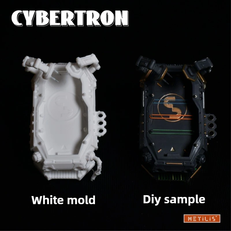 METILIS サイバトロン EDC メカニカルメタル指先プッシュカードディスプレイスタンドデスクトップおもちゃ