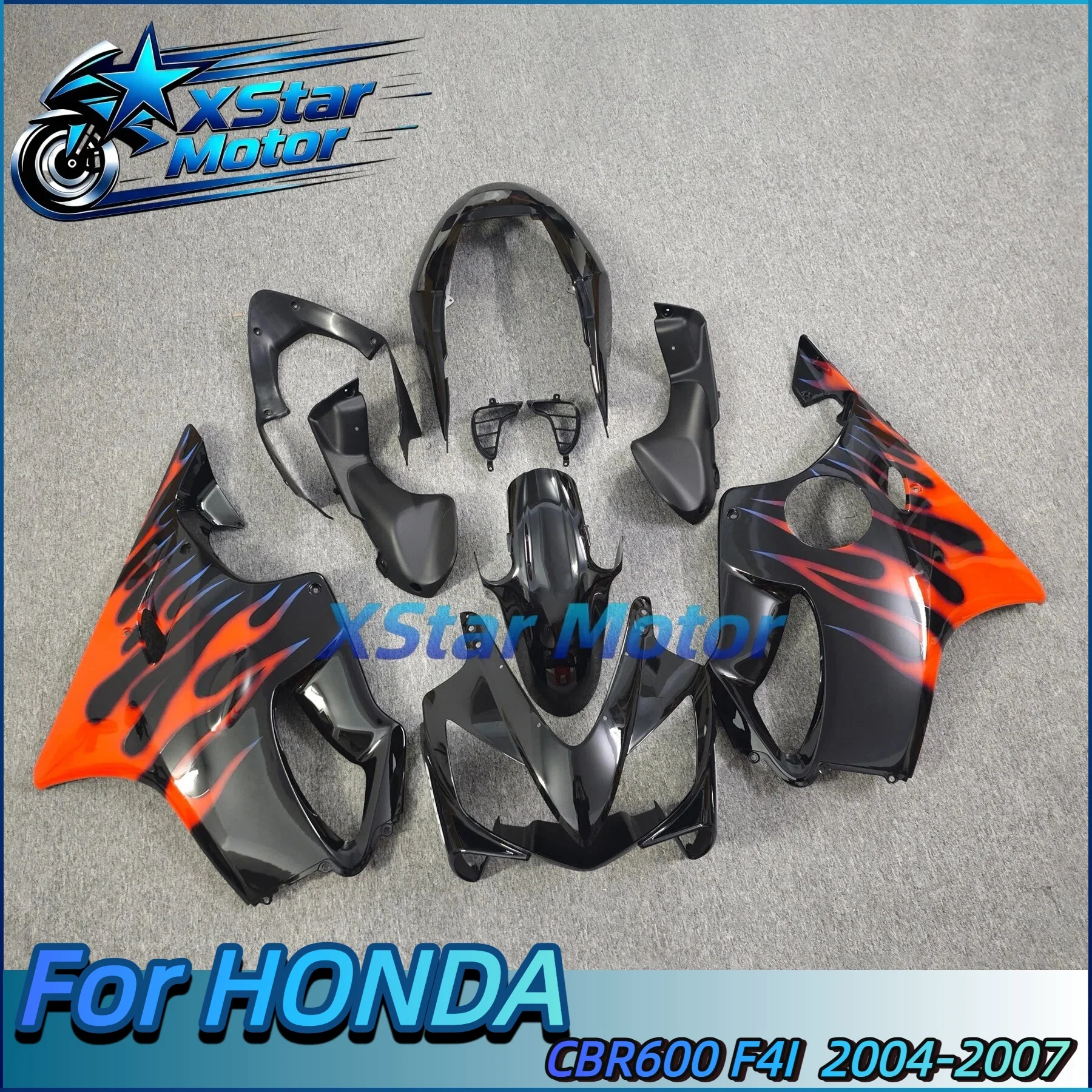 High quality New ABS Full Fairings Kit Fit For HONDA CBR600RR F4i 2004 2005 2006 2007 Bodywork Set Custom Orange