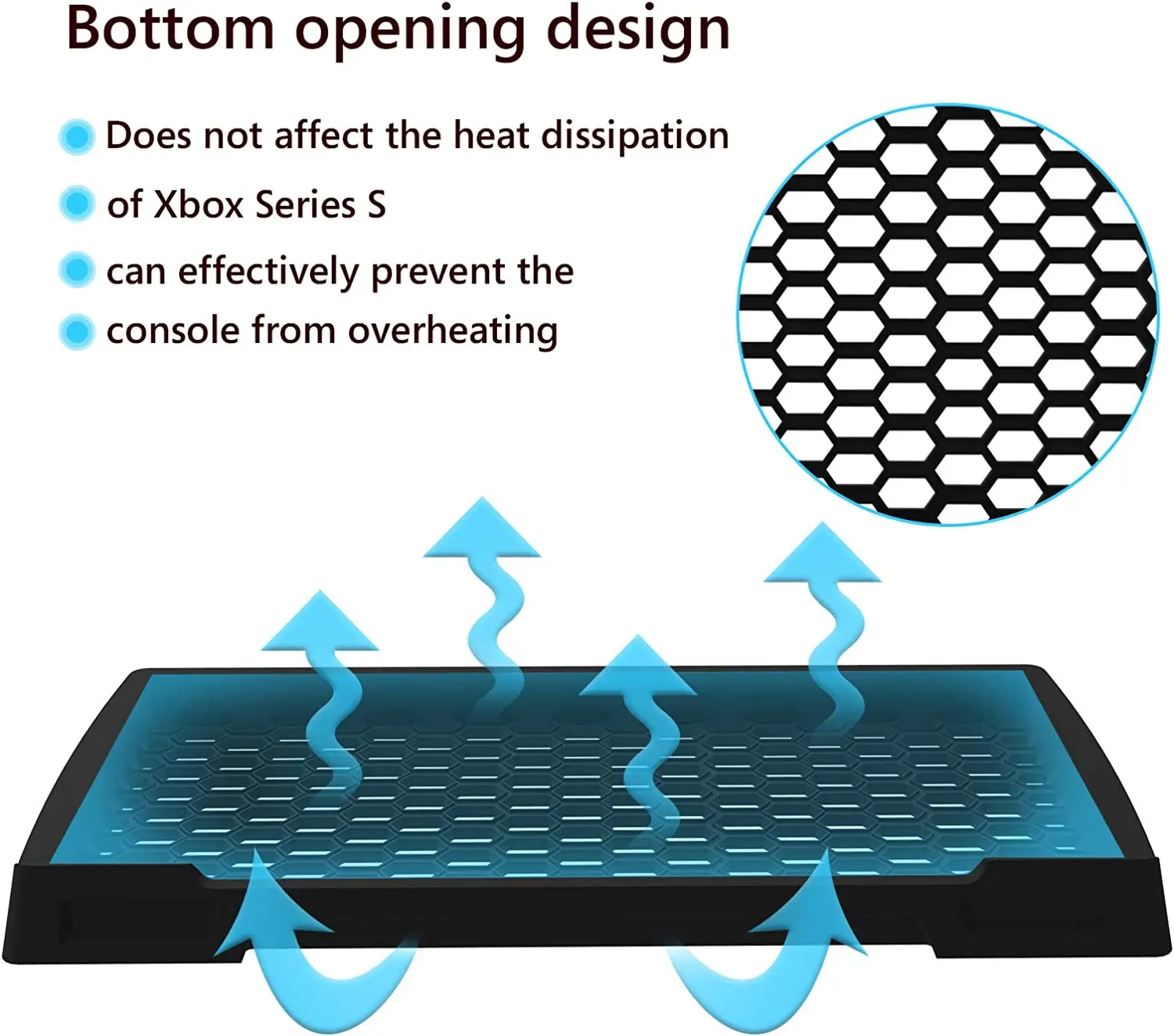 Verticale Stand Met Ingebouwde Ventilatieopeningen Game Console Houder Station Koeling Base Voor Xbox S Serie Xbox Game accessoires