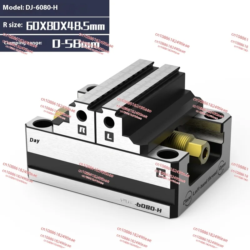 Four or five axis fixture, self-centering vice, front and back quick clamping two inches 3 4 5 6 7 8 inches