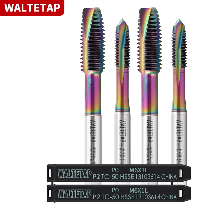 WALTETAP HSSE-M35 JIS Стандартный левосторонний спиральный заостренный кран M2 M2.5 M3 M4 M5 M6 M7 M8 M10 M12 стандартная машина