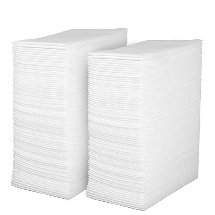 

Feel Disposable Guest Towels Cloth Like White Paper Hand Napkins 200 Pack Highly Absorbent, Soft Fancy Guest Hand Towels for Bat
