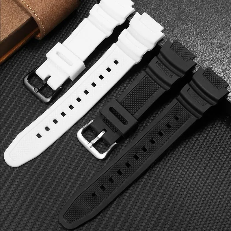 18mm Substitute Casio Rubber Watch Strap SGW300 400/AE1000 1100 W-800H 218H A10 Small Square Watch