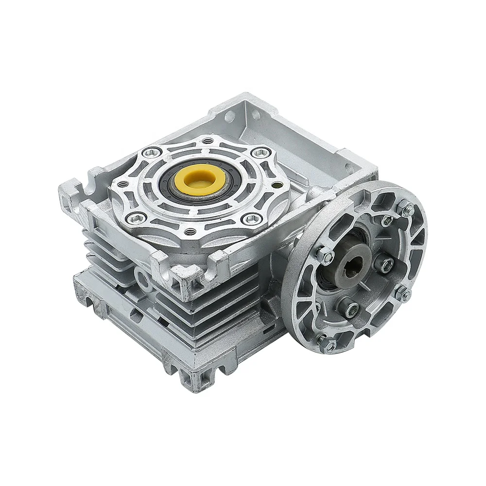 HLTNCWormwielreductiemiddel NMRV040 Ingangsgat 14 mm uitlaatgat 25 mm Overbrengingsverhouding Wormversnellingsbak voor 80 110 130 mm servomotor of 110 mm cnc
