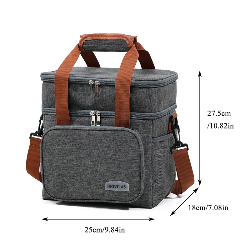 Insulated Lunch Bag for Men & Women Leakproof Picnic Office Portable Bag Reusable Durable Cooler Food Storage Tote Bag