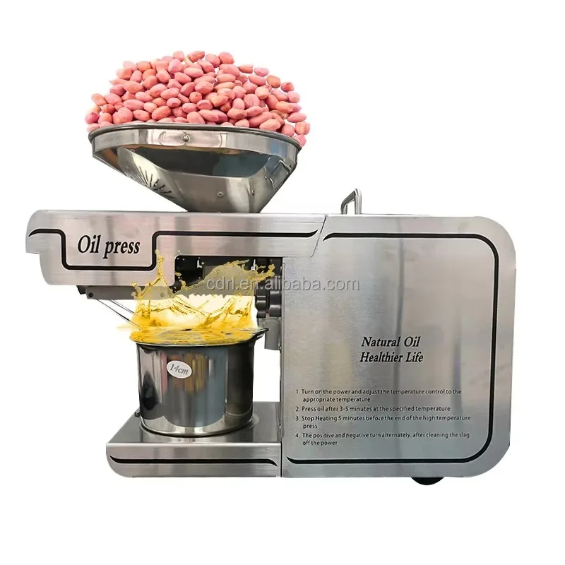 Best Selling Automatic Mini Oil Press Ma chine Cold Press Sesame Sunflower Olive Soybean Oil for Home Use