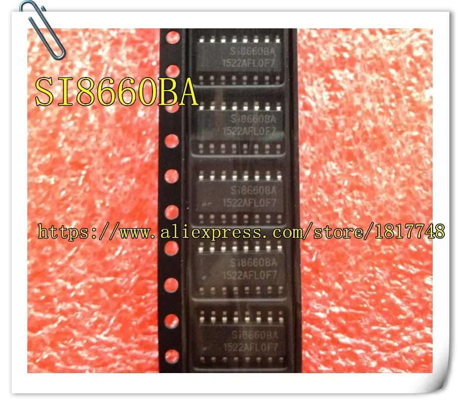 10PCS/LOT SI8660BA-B-IS1 SI8660BA SI8660  SOP-16 LOW POWER SIX-CHANNEL DIGITAL ISOLATOR