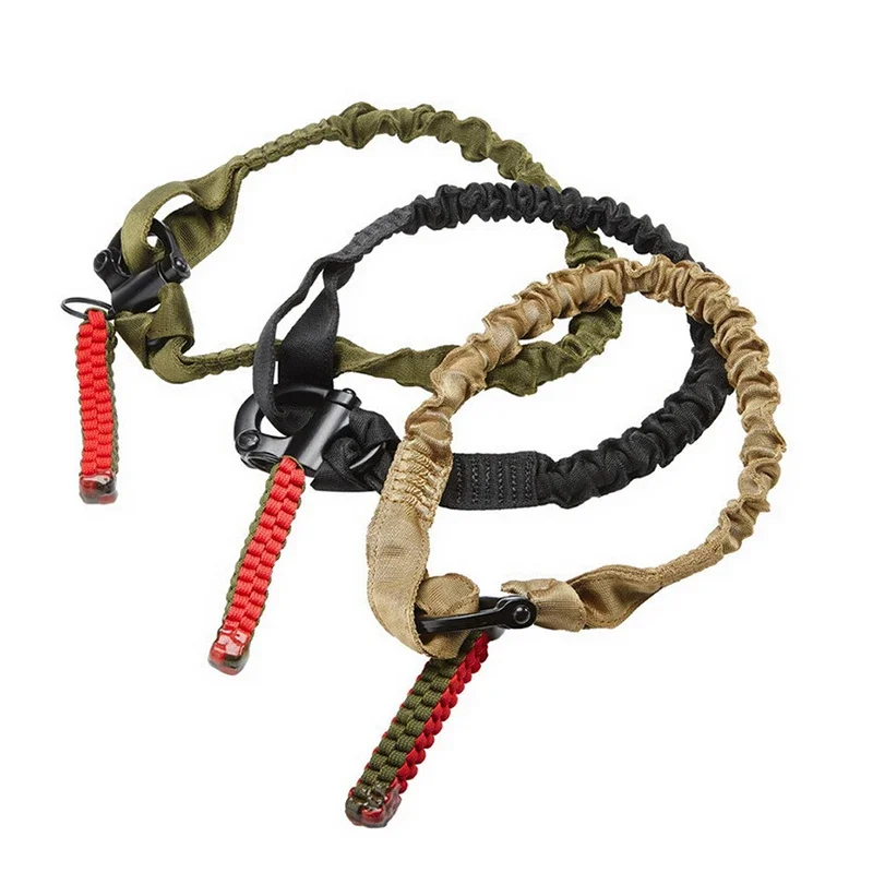 Imbracatura tattica per fucile di sicurezza a sgancio rapido, cordino, corda, corda da arrampicata, imbracatura protettiva per softair per la caccia all'aperto