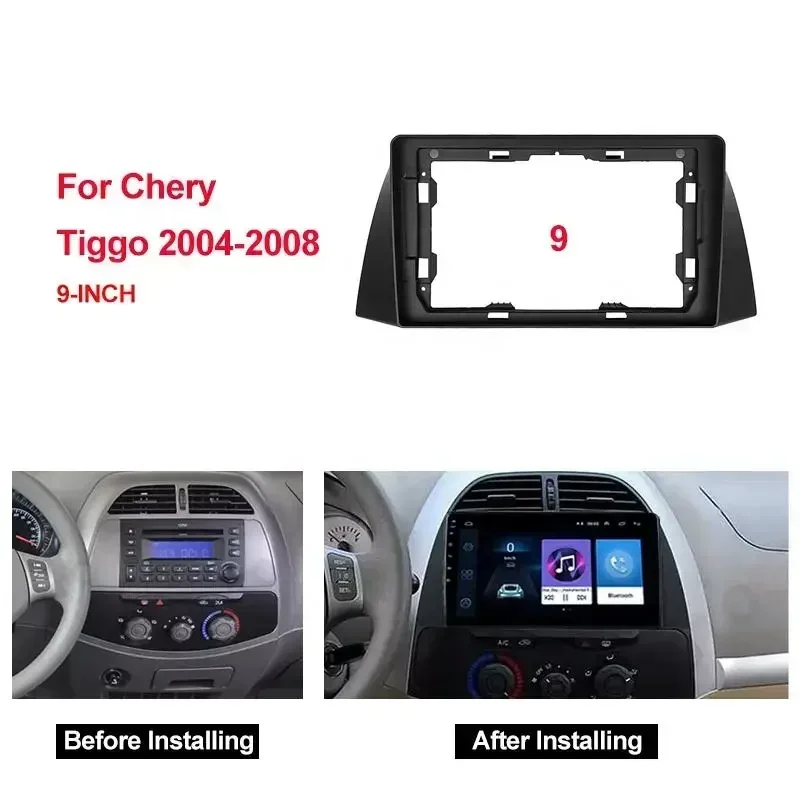 

Для Chery Tiggo 2004-2008 9 дюймовая Автомобильная 2Din Аудио Лицевая панель Fascia рамка большой экран Радио стерео панель приборная панель