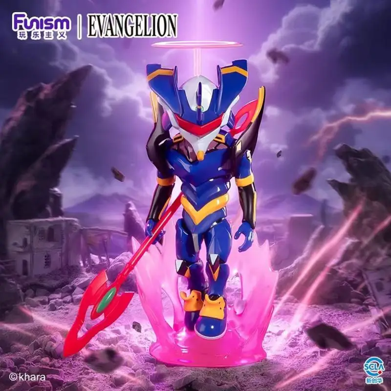 

Funism Evangelion Blind Box Collectible Figurines Unit 01 Rei Ayanami Asuka Langley Anime Desk Decorations Gift for Fans Trendy