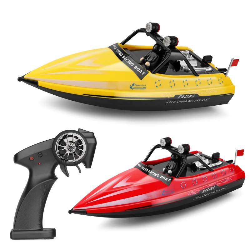 

High-Speed Electric Remote Control Boat Waterproof Toy Ship Submersible Turbine Jet Wl917 For Outdoor Swimming Pool Lake