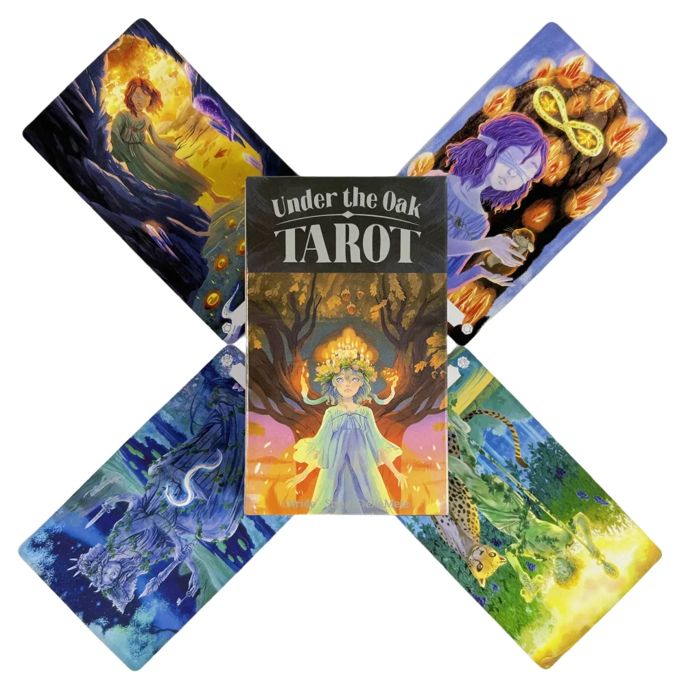 Under The Oak Tarot Deck Unique Divinatio Board Playing Game Combining Fact & Fiction for Insightful Readings