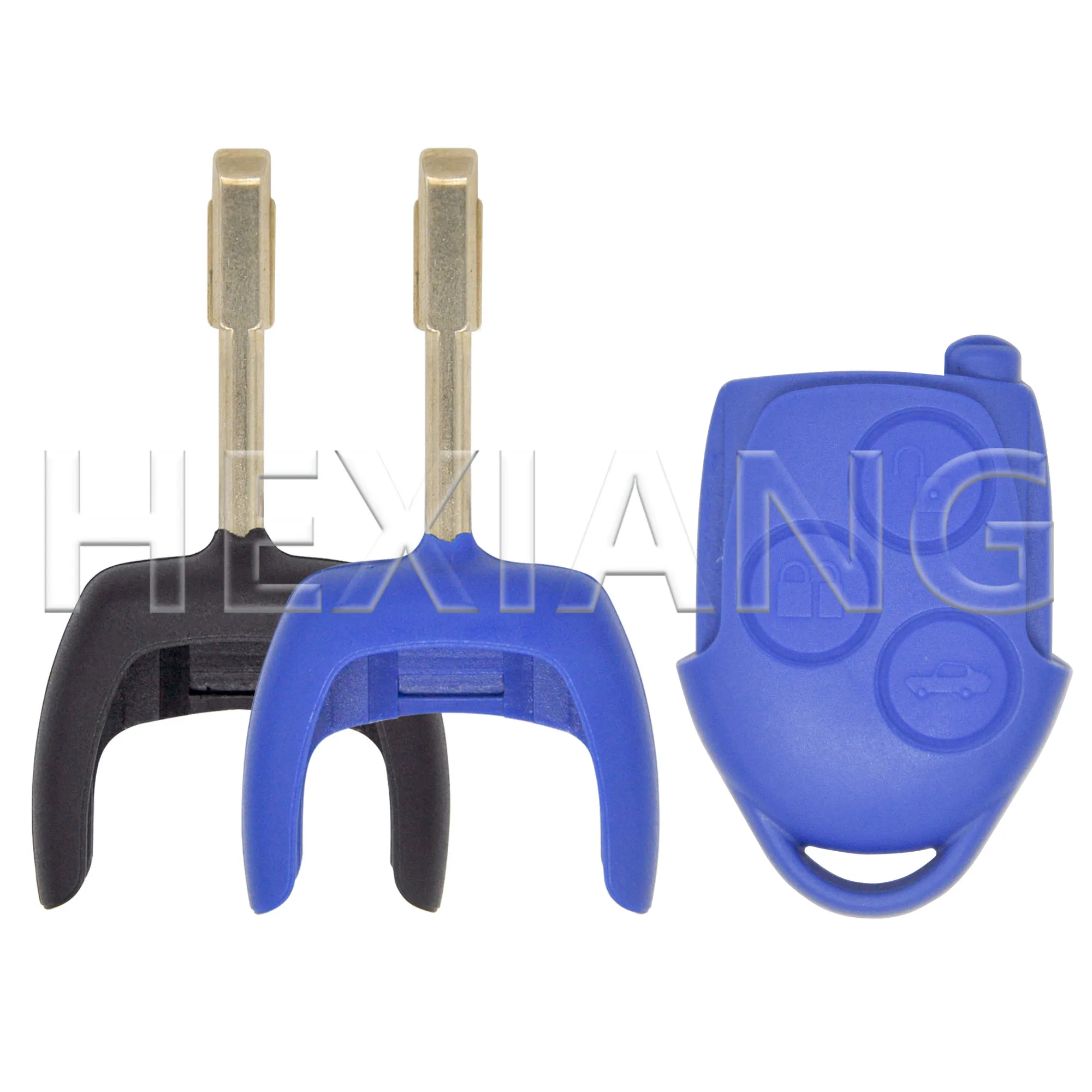 HE 3 pulsanti di ricambio FO21 Blade Car Remote Key Shell Case per Blue Ford Transit Connect Mk7