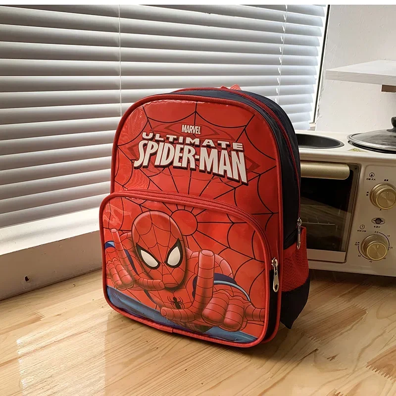 Spider-Man Children Kindergarten Schoolbag Boys Backpack 3--6 Years Old Girls Kids Schoolbag Lightweight Cartoon Backpack