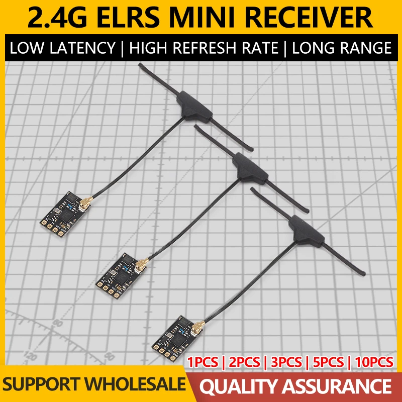 2/3PCS ELRS 2.4G Mini Receiver ExpressLRS 2.4G RX Long Range Receiver For RC FPV Long Range Racing Drone Quadcopter