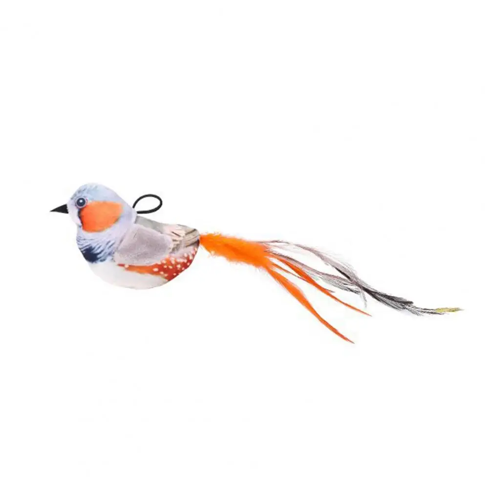 

Teasing Cats with Rope Loop Bite-resistant Bird Shape Cat Toy with Sound Effect Fun Teasing Toy for Cats for Pet for Biting