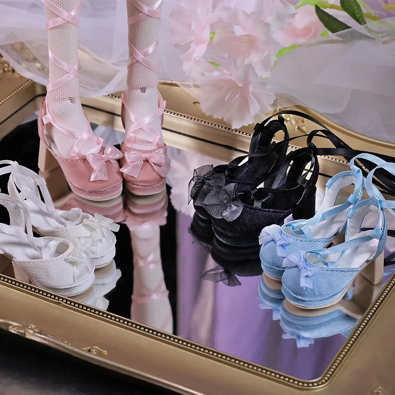 

Обувь для куклы BJD, подходящая для милых кукольных туфель размером 1/4, обувь с ремешком и бантом, аксессуары для кукол
