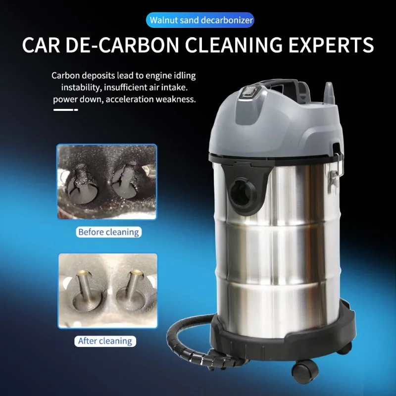 Automotive Walnut Shell Carbon Cleaning Blaster, GDI Engine Intake Throttle Carbon Deposit Removal Machine for Car Maintenance
