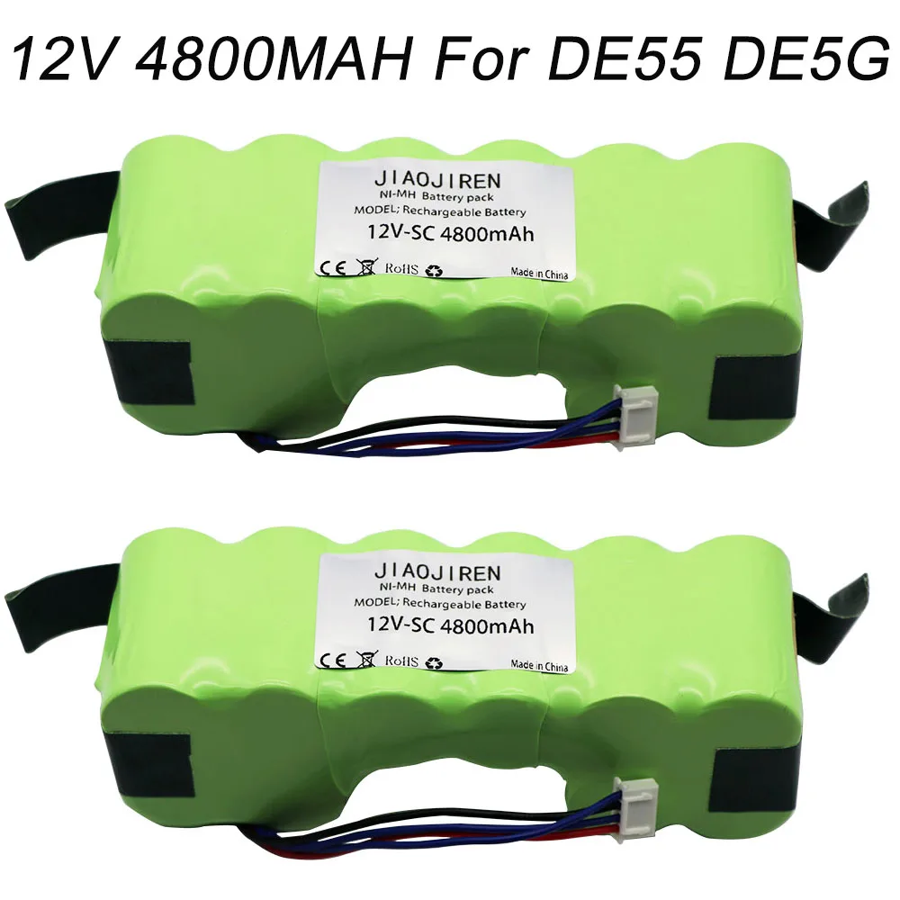 12V NIMH Replacement Battery for Ecovacs Robotic Vacuum Sweeper DE33 DD35 DE55 DE5G DM88 DG710 DG716 Deebot OZMO 610 901 902