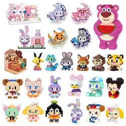 Disney 108 Style LinaBell Winnie Building Blocks Zootopia Cartoon Figrues Judy Bricks Children's Assembly Toys Nick Model Gift
