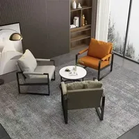 Single Casual Sofa Chair Iron Art Conference Office Negotiation Chair Desk Learning Computer Chair Sofa Chair