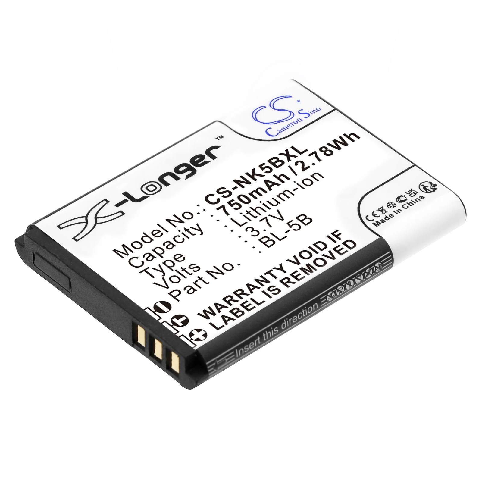 

Li-ion Camera Battery for iBaby, 3.7V, 750mAh, Compatible Models: Q9, Q9Ⅱ, Q9M