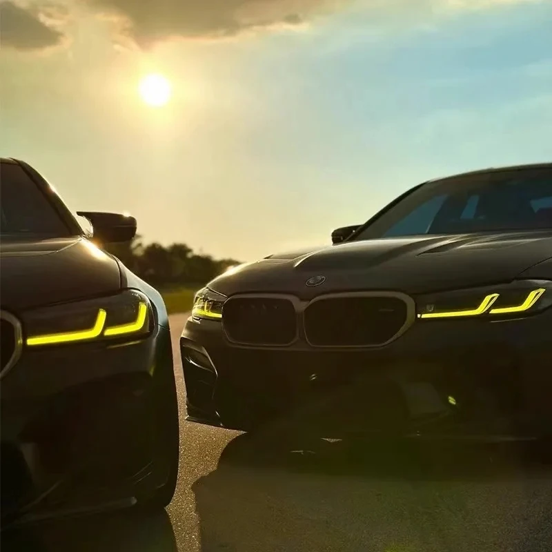 

or BMW 5 series 2021-2023 G30 G31 F90 Lemon Yellow DRL Module RGB multicolor LED boards daytime running lights chip