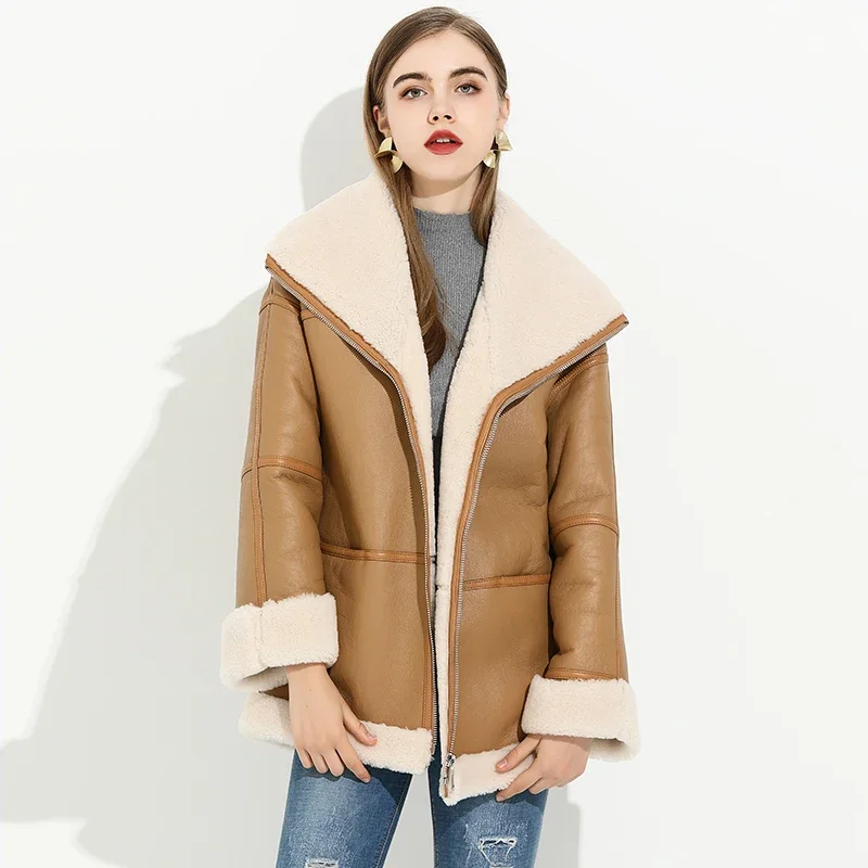 2022 Winter Jacke Männer Natürliche Pelzmantel Retro Echt Lamm Pelz Jacke Mann Medium Echtes Leder Jacken Männlichen Warme Kleidung manteaux