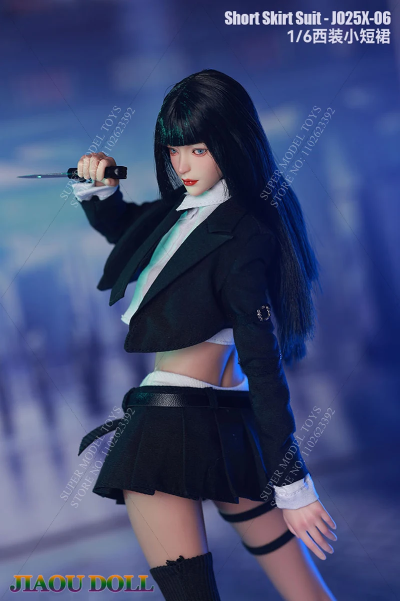Em estoque JO25X-06 escala 1/6 feminino soldado roupas acessório saia curta terno para figura de ação de 12 polegadas modelo boneca corpo