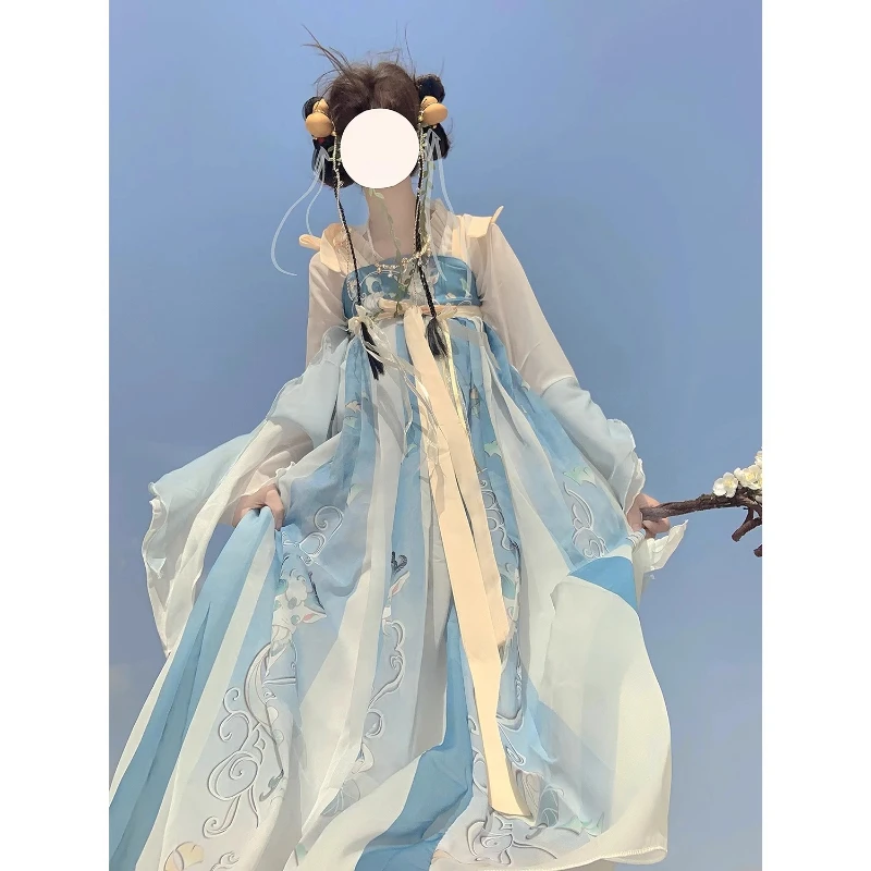

Traditional Women's Song Dynasty Fairy Hanfu Dress Ancient Costume Chinese Style Stage Dance Elegant Princess National Costume