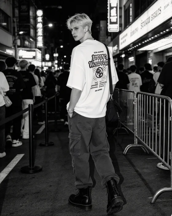 Arirang World Tour Graphic T Shirt Vintage Band Concert Print Crew Neck Short Sleeve  Cotton Oversized Streetwear Tee Men Women