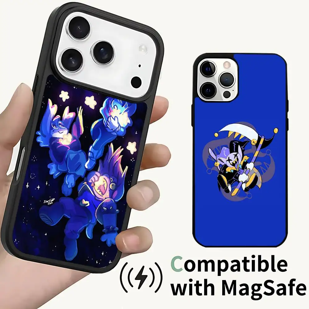 

J-Jevil D-Deltarune Game For IPhone 17,16,15,14,13,12,11,Pro,Max,Plus,Mini,SE4,E Protective Magnetic Case Cover