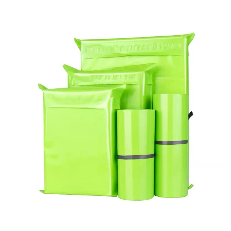 

13 Sizes Express Bag Green Poly Mailers Waterproof Shipping Mailing Bags Small Business Supplies Clothing Courier Envelope 50Pcs