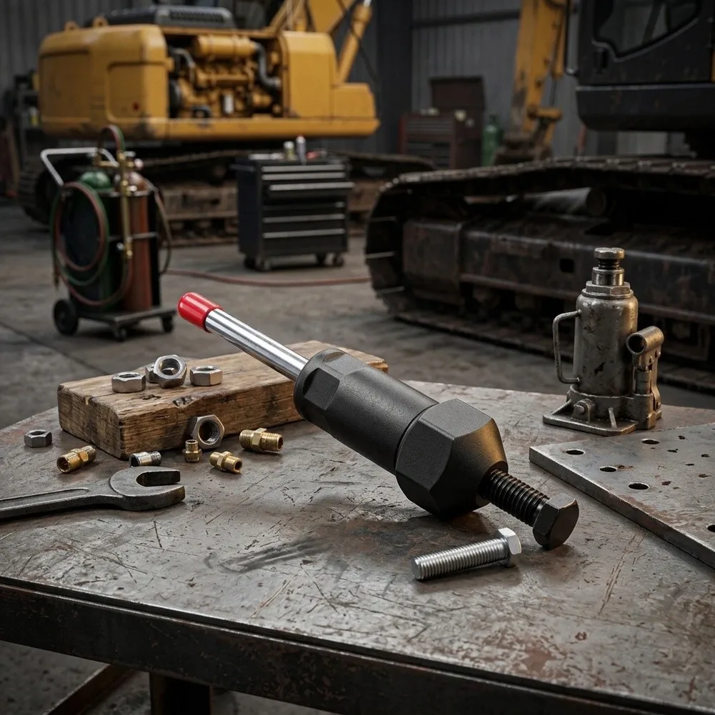Portable Grease Fitting Cleaner Tool Single-Hand Operation No Disassembly Required for On-Site Lubrication Maintenance