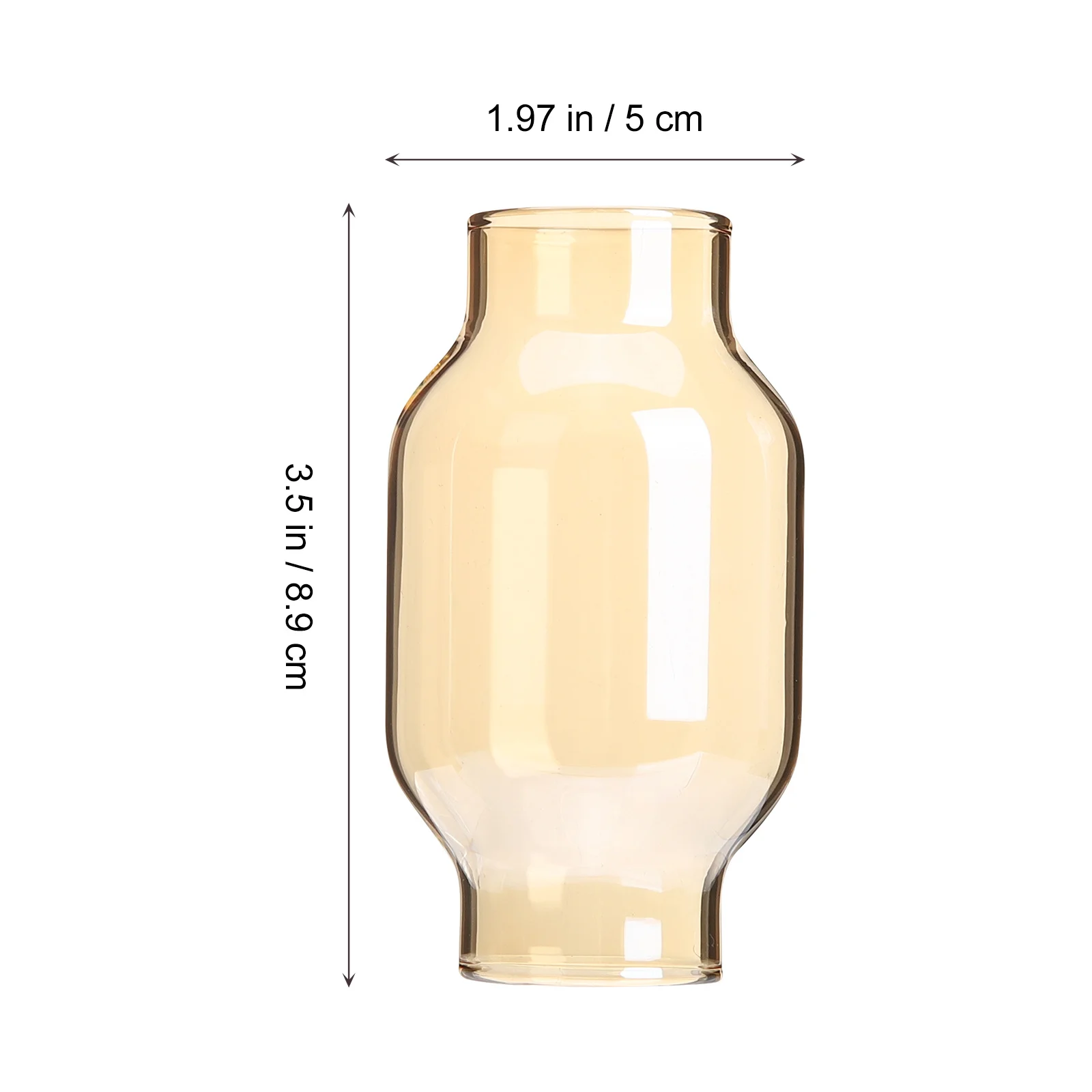 

Heat Resistant Glass Lamp Shade Retro Style for Oil Lamp Electrical Conversion Smokeless Light Glass Chimney