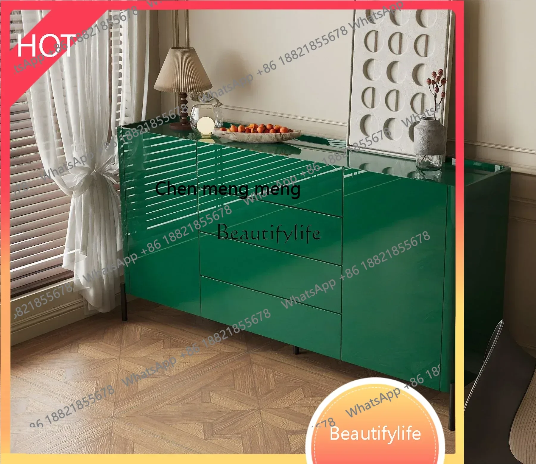 

style Nordic light luxury piano paint against the wall storage cabinet size apartment ss 8617